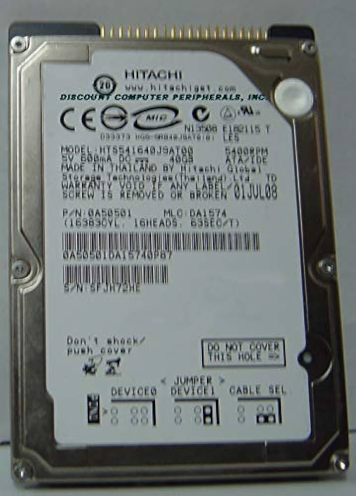 日立GST Travelstar 5K160(160GB/ATA100/5400rpm/8MB) HTS541616J9AT00 bme6fzu 51gEL5SFMmL.jpg
